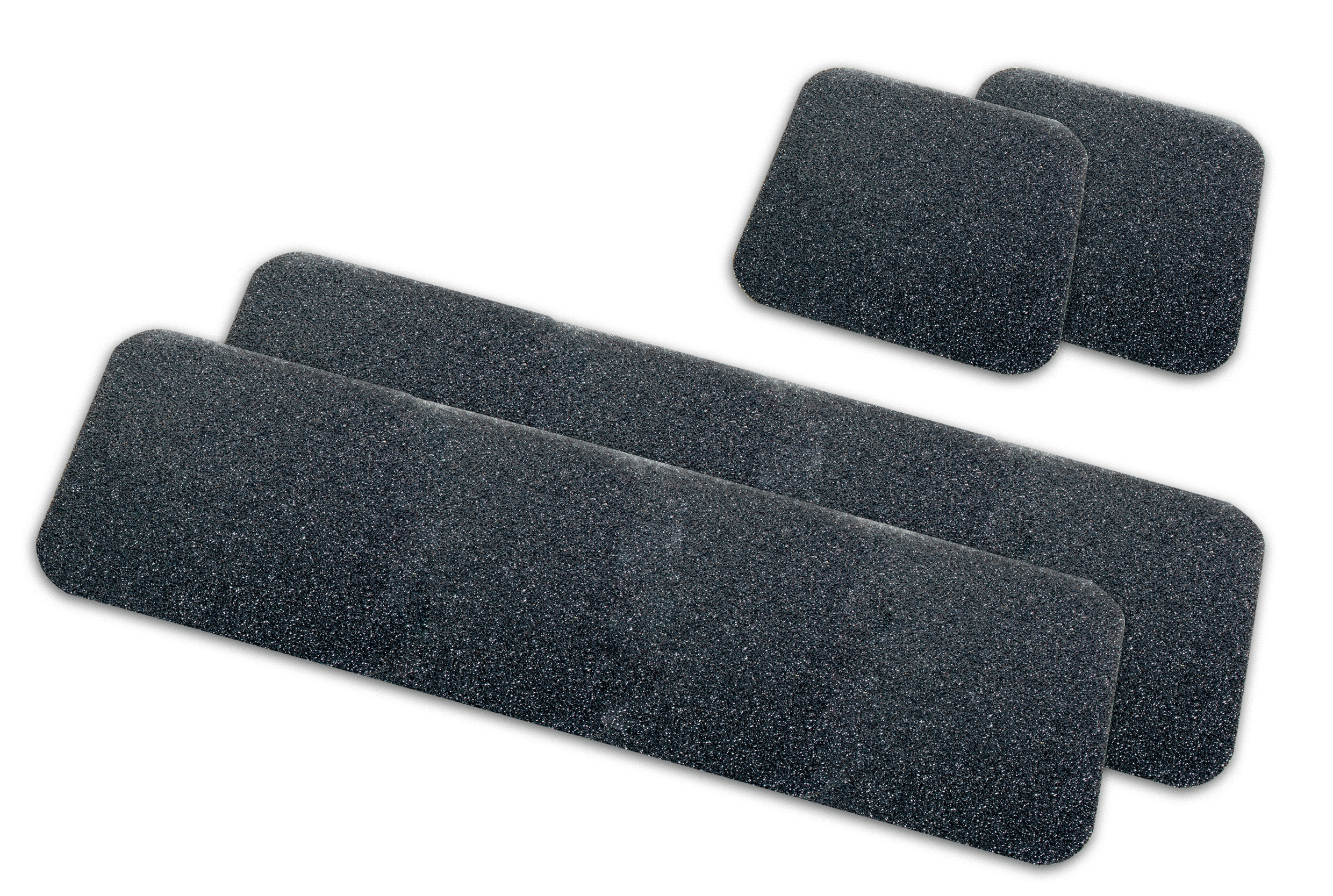 RS PRO Black Anti-Slip Flooring Polymer Mat, Grit Finish 610mm x 152mm x 1mm