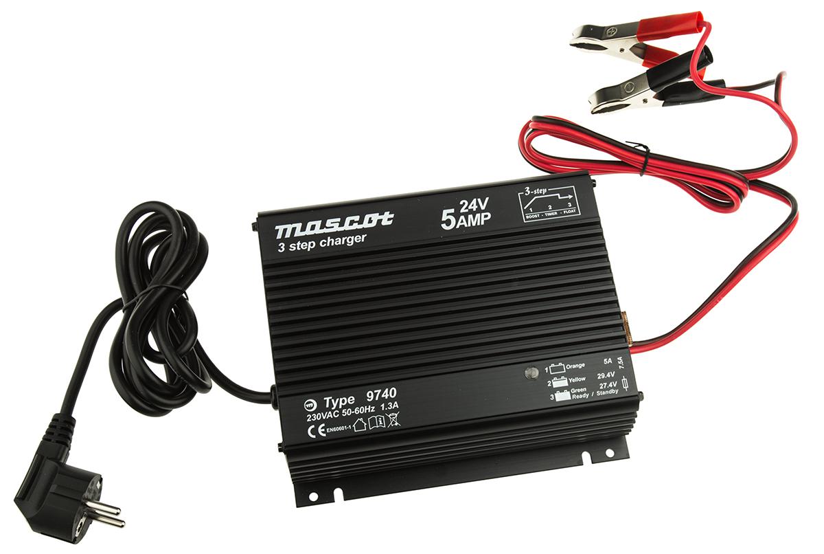 Mascot Battery Charger For Lead Acid 24V 5A with EU plug