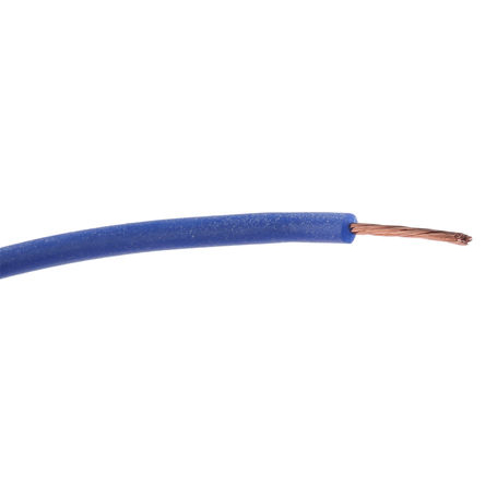 Hew Heinz Eilentropp Blue 0.25 mm² Hook Up Wire, 23 AWG, 130/0.05 mm, 20m, Silicone Insulation