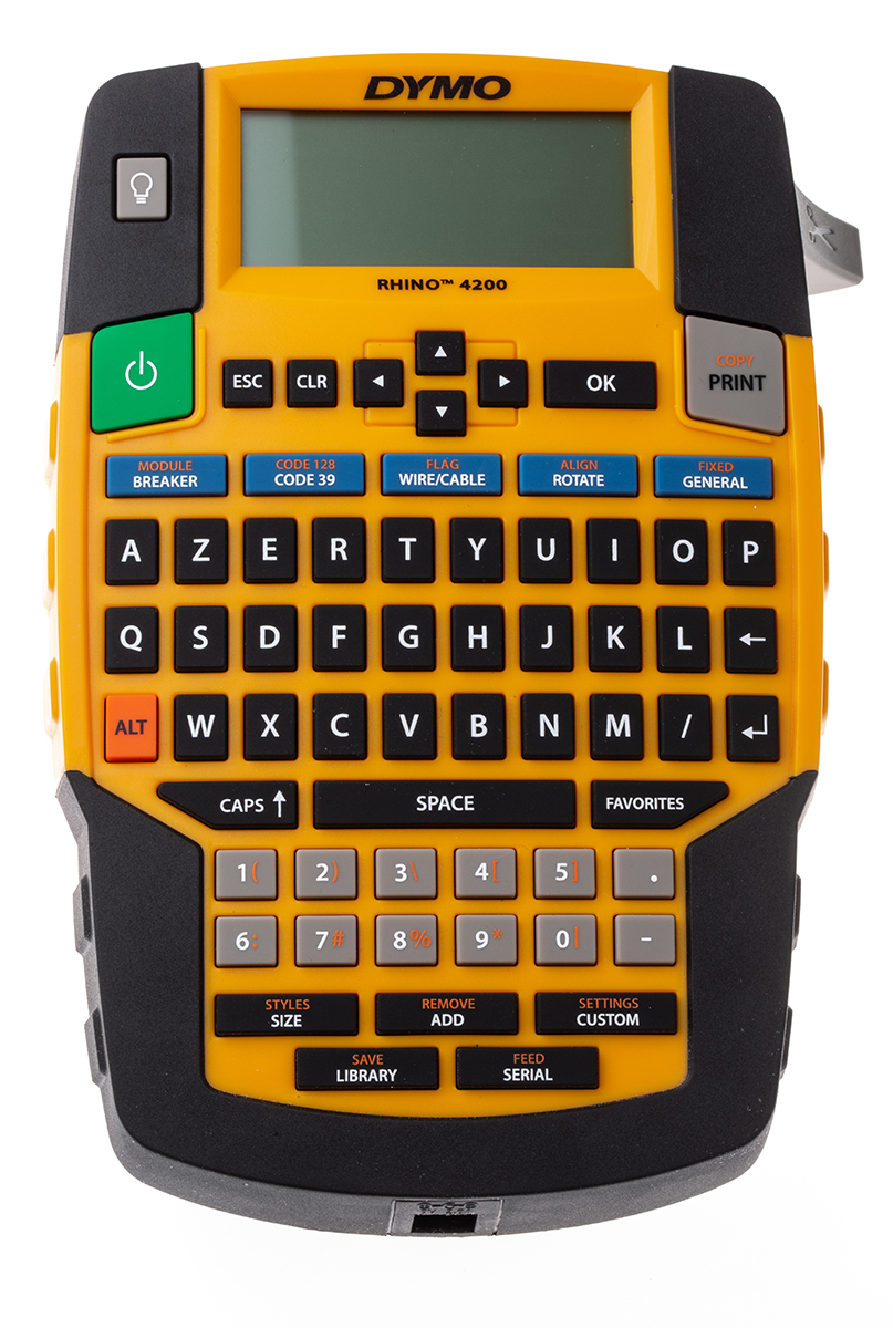 Dymo Rhino 4200 Handheld Label Printer, 19mm Max Label Width, Euro Plug