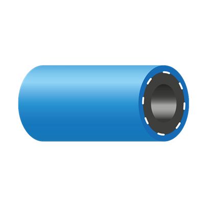 PREVOST STOFLEX Rubber, Hose Pipe, 10mm ID, 18mm OD, Blue, 50m