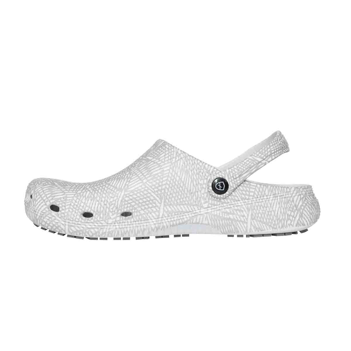 Parade HAPPY Unisex Grey, White Clogs for hospitals and medical institutions, UK 6.5, EU 40