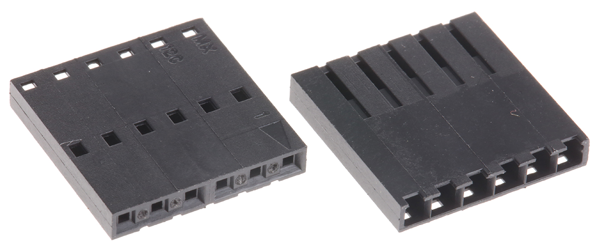 Molex, SL Female Connector Housing, 2.54mm Pitch, 6 Way, 1 Row