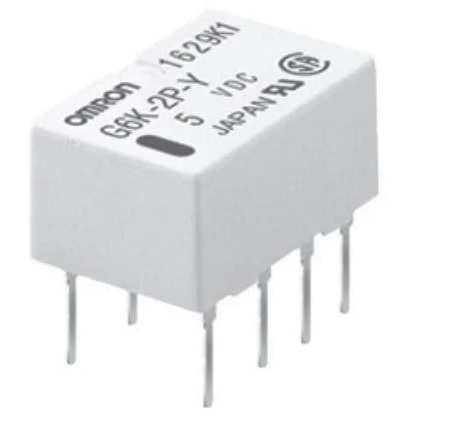 Omron PCB Mount Signal Relay, 5V dc Coil, 1A Switching Current, DPDT