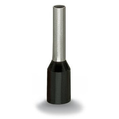 WAGO, 216 Insulated Ferrule, 14mm Pin Length, 4mm Pin Diameter, Black