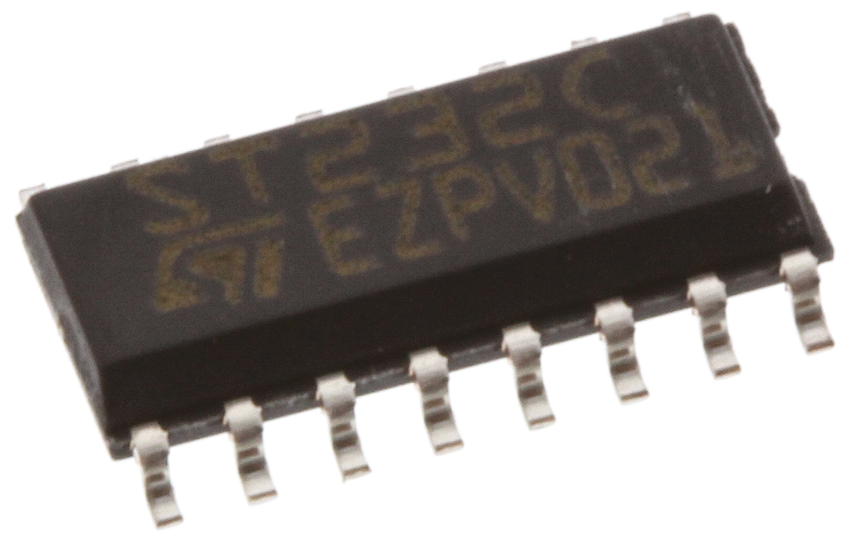 STMicroelectronics ST232CDR Line Transceiver, 16-Pin SOP