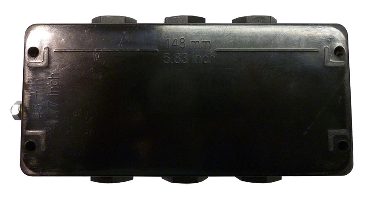 CE-TEK CEP Series Black Polyester Junction Box, IP66, ATEX, 75 x 160 x 75mm
