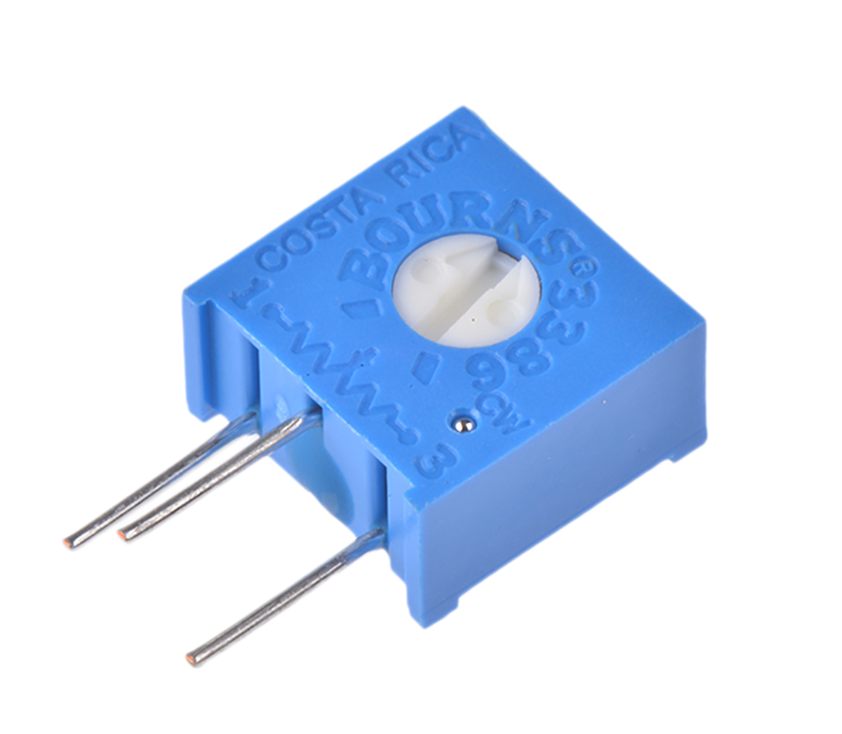 220kΩ, Through Hole Trimmer Potentiometer 0.5W Side Adjust Bourns, 3386