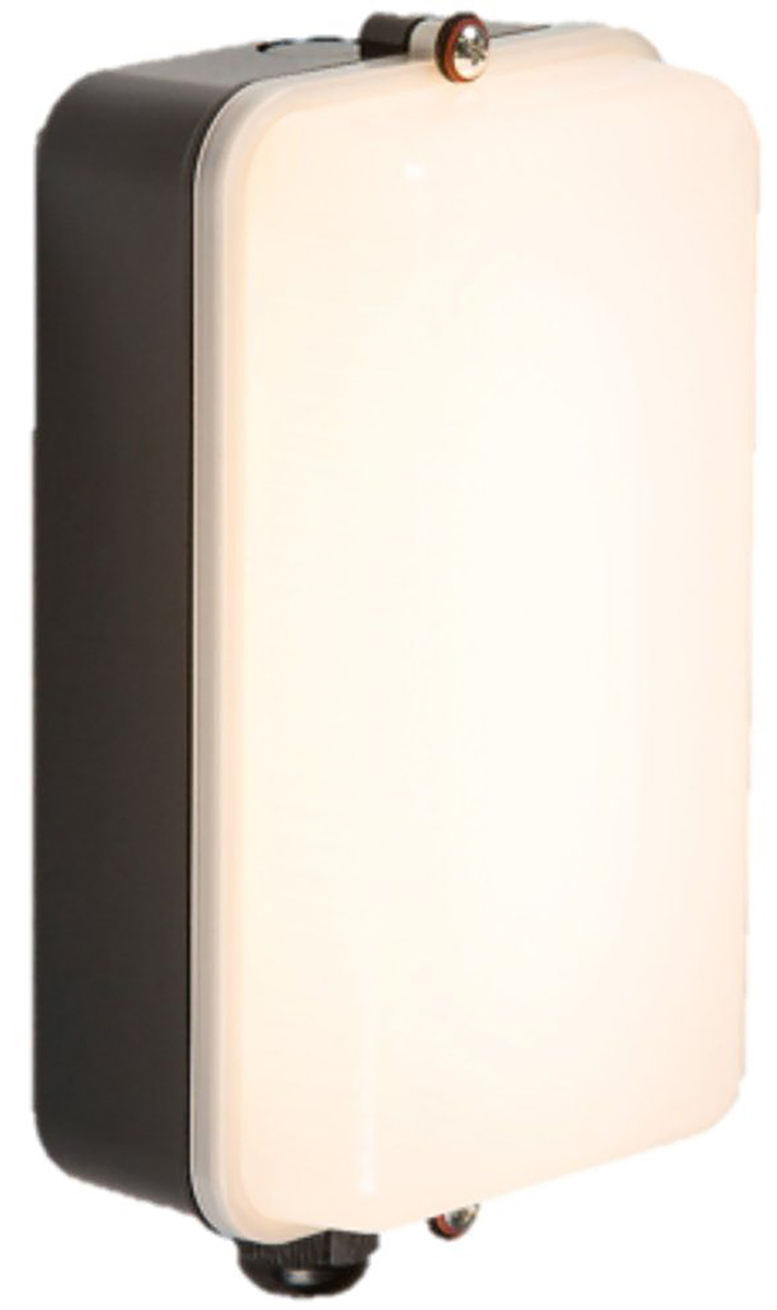 Knightsbridge Rectangular LED Bulkhead Light, 5 W, 110 → 240 V ac, , Lamp Supplied, IP54, AMLED