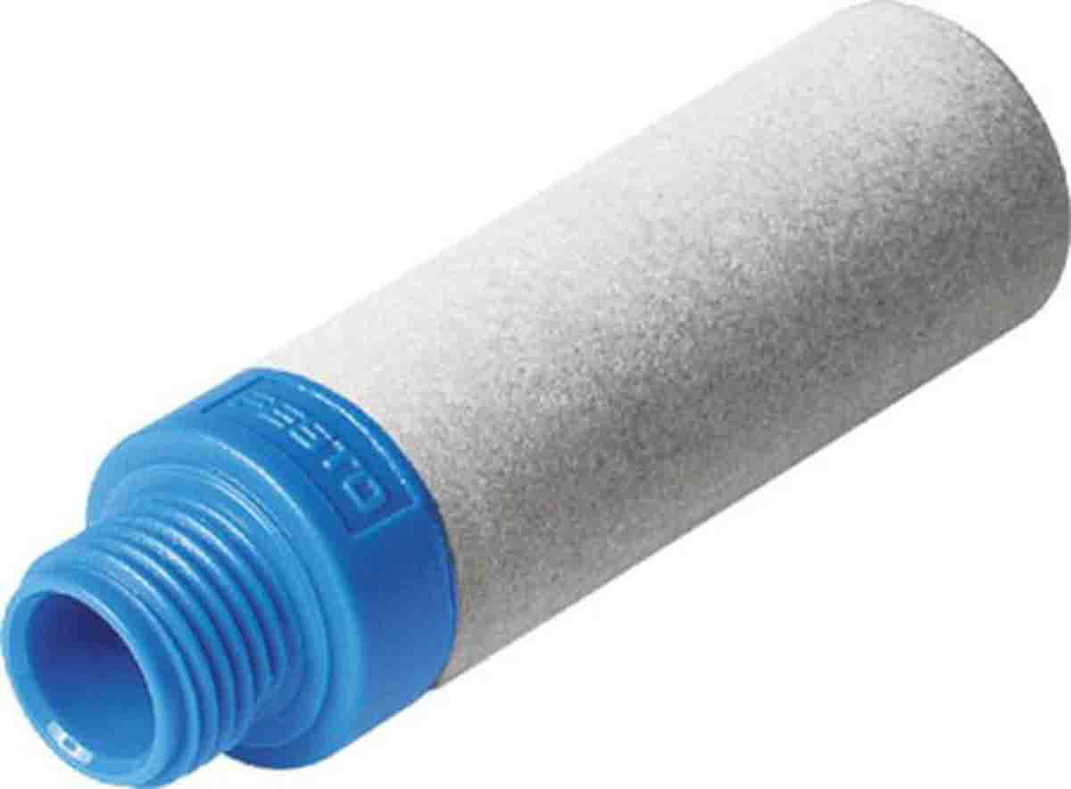 Festo UO PE 8bar Pneumatic Silencer, Threaded, G 1/4 Male