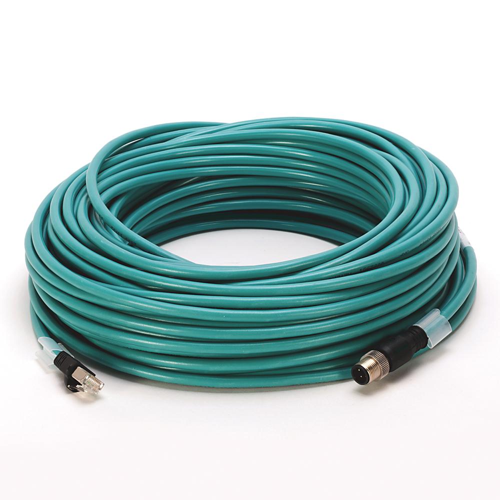 Allen Bradley, 3m Cat5e, Green M12 to RJ45, Foil and Braid, Terminated