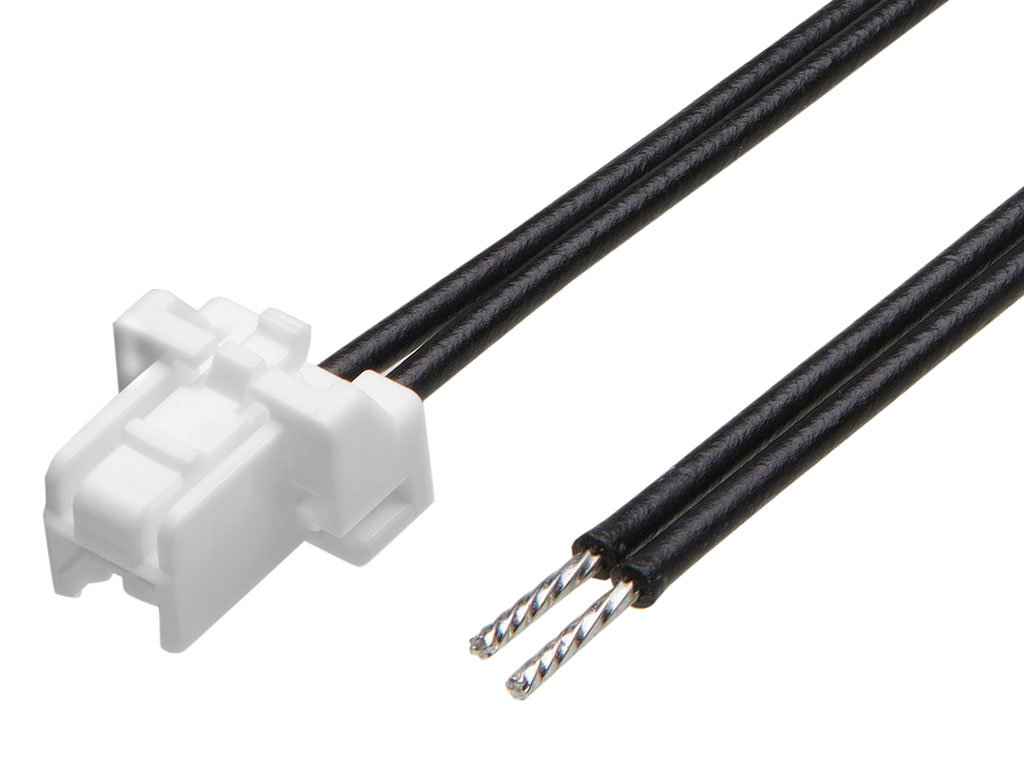 Molex 2 Way Male CLIK-Mate to 2 Way Wire to Board Cable, 300mm