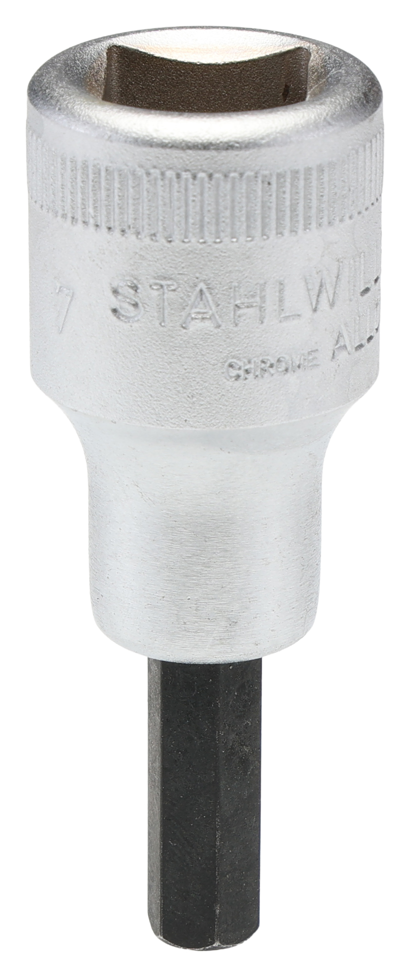STAHLWILLE 1/2 in Drive Bit Socket, Hex Bit, 7mm, 60 mm Overall Length
