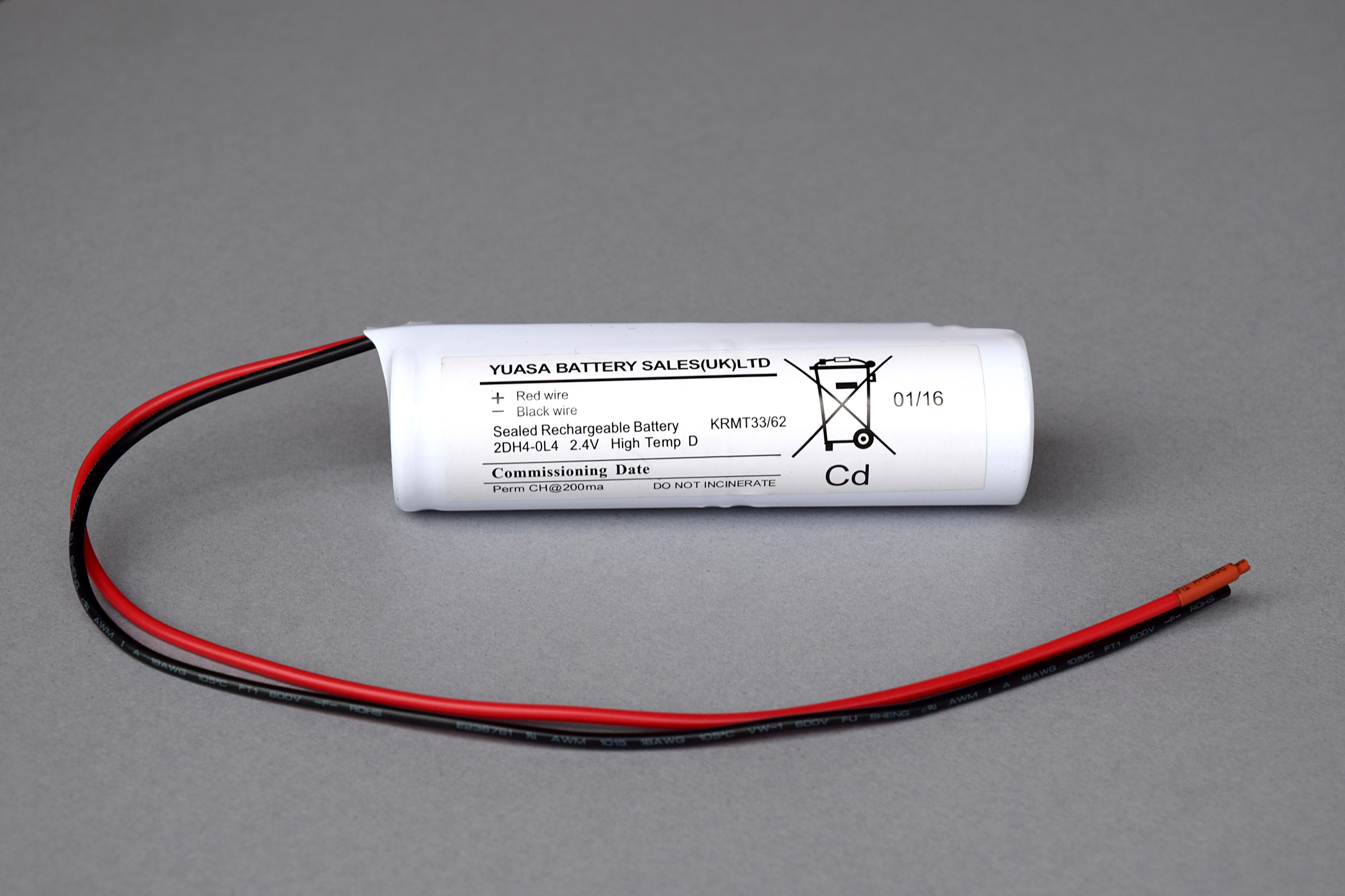 Yuasa NiCd 2.4V, D Battery