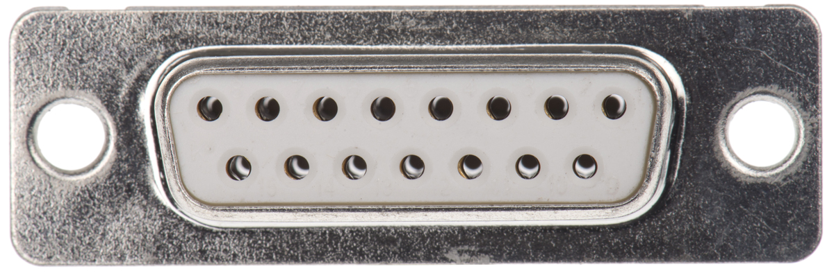 Amphenol Communications Solutions 15 Way Panel Mount D-sub Connector Socket, 2.74mm Pitch