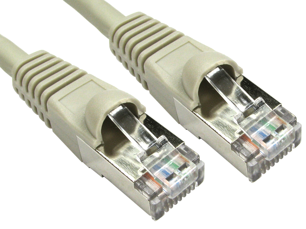 RS PRO, 3m Cat6a, Grey RJ45 to Male RJ45 Male, S/FTP Shielded, Terminated LSZH Sheath