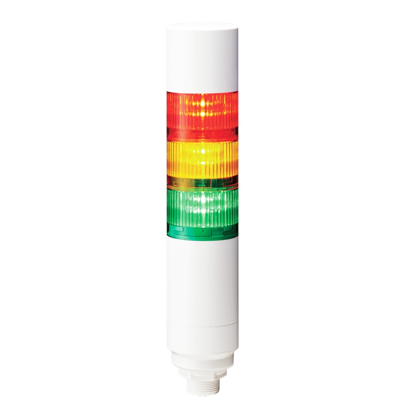 Patlite LR Series Multicolour Buzzer Signal Tower, 2 Lights, 24 V dc, Nut Mounted