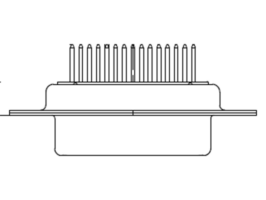 FCT from Molex 172704 9 Way D-sub Connector Socket, 2.84mm Pitch