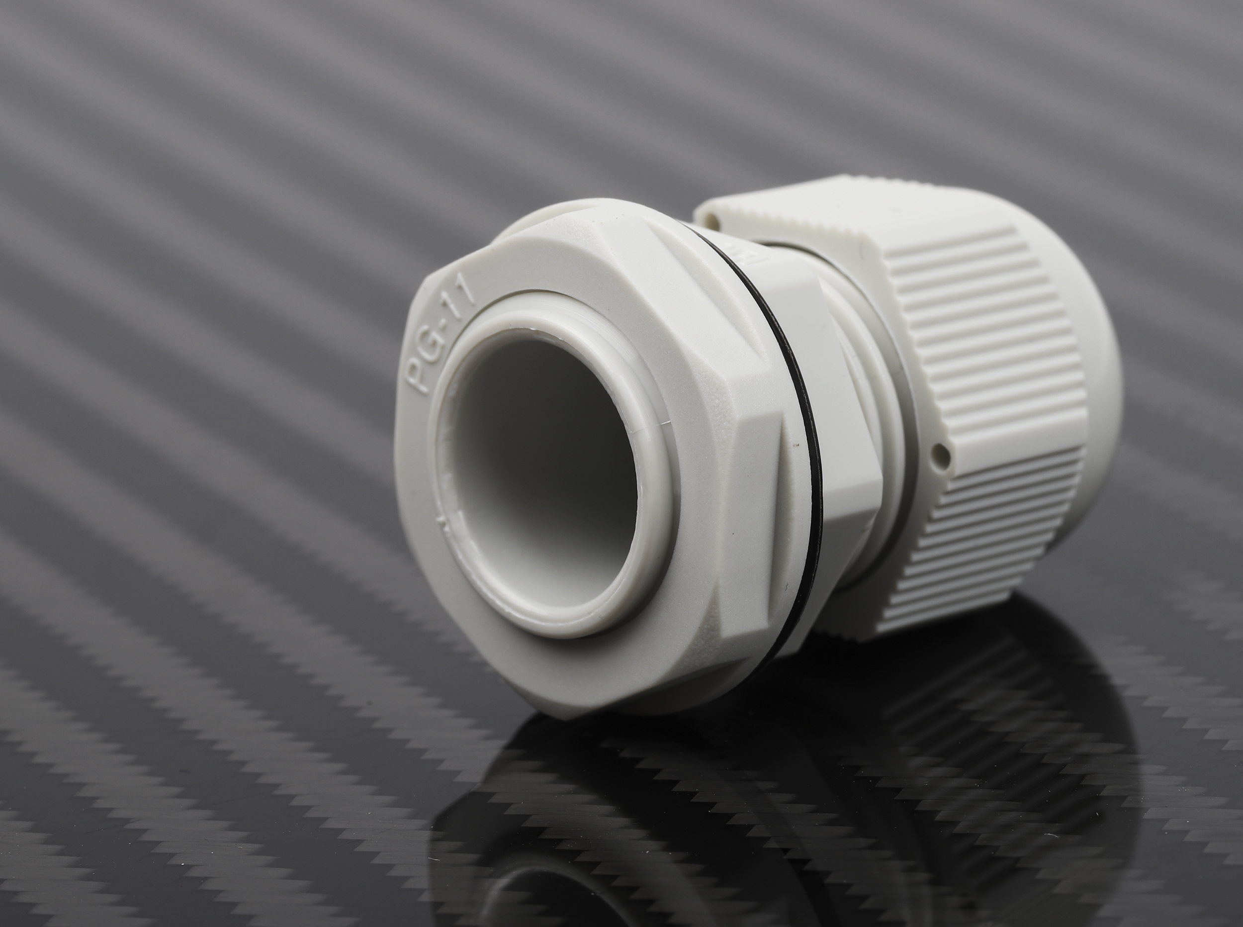 RS PRO Grey Nylon Cable Gland, PG11 Thread, 5mm min., 10mm max., IP68