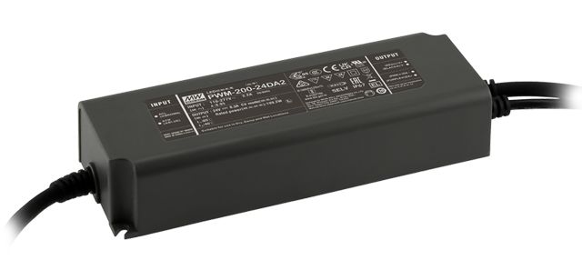 MEAN WELL LED Driver, 24V Output, 200W Output, 8.3A Output, Constant Voltage Dimmable