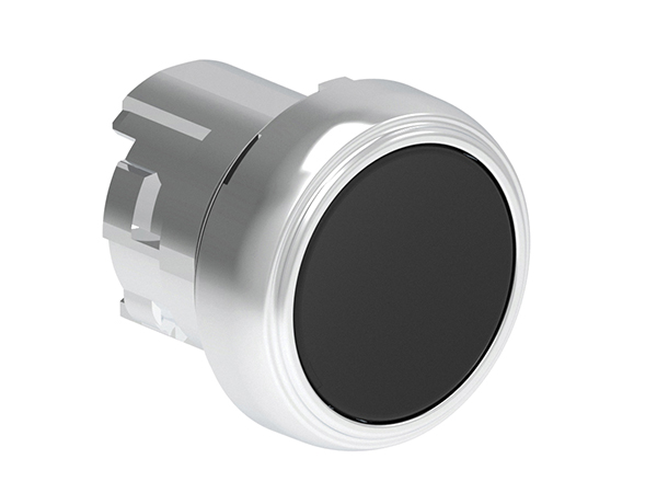Lovato LPSB10 Series Black Spring Return Push Button, 22mm Cutout