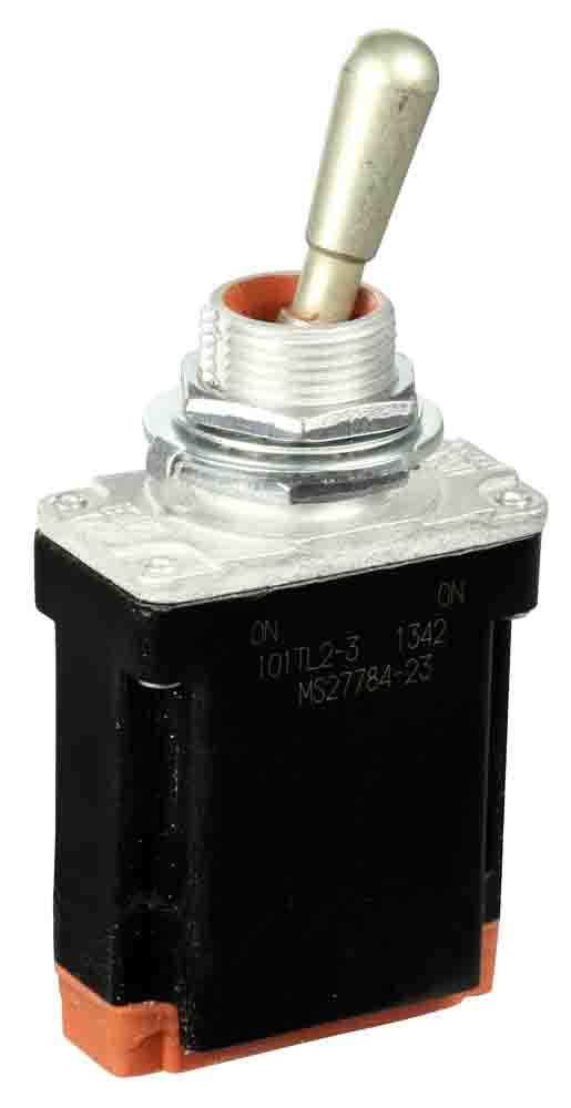 Honeywell Toggle Switch, Bushing Mount, On-On, SPDT, Wire Lead Terminal, 125V ac