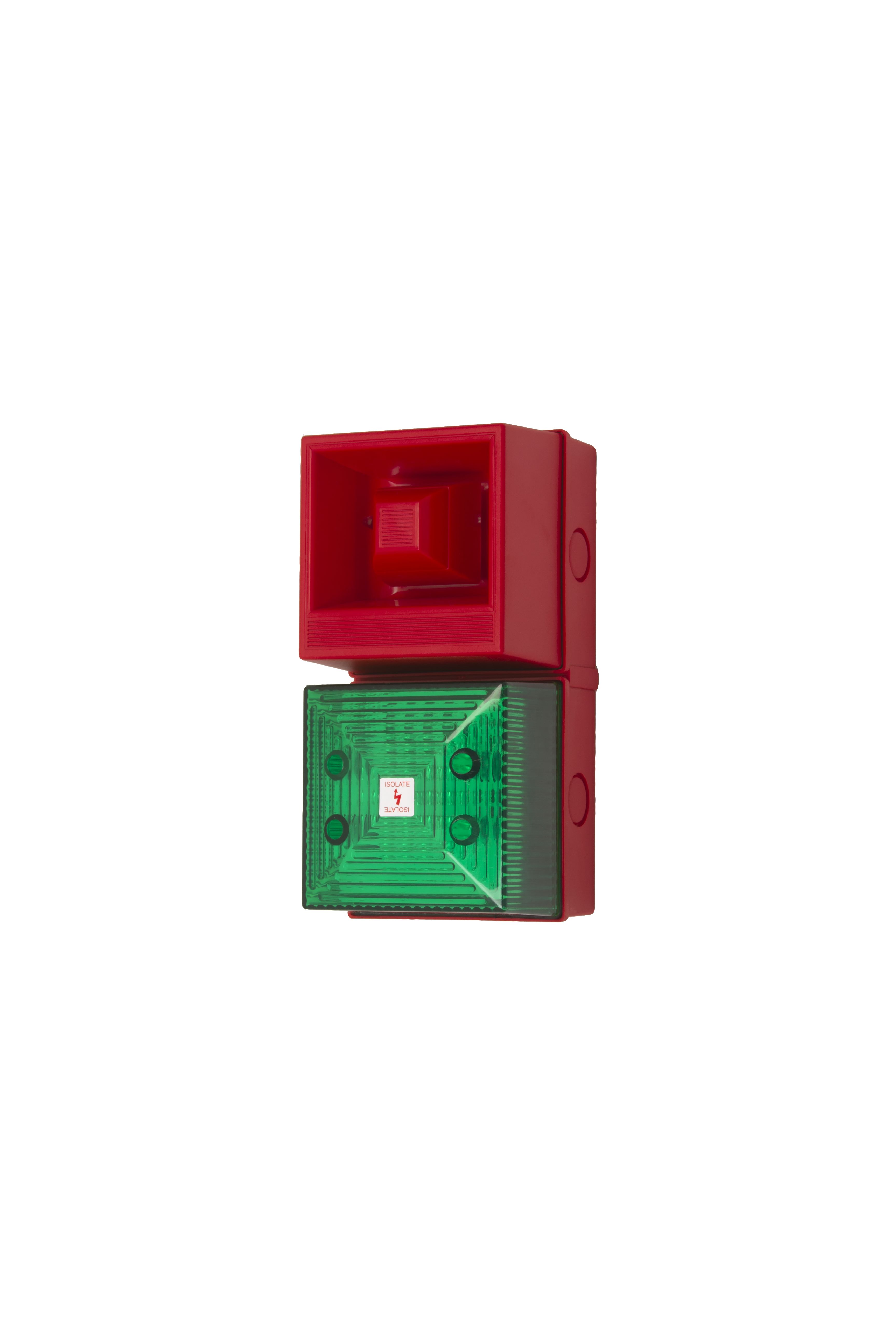 Clifford & Snell YL40 Series Green Sounder Beacon, 24 V, IP65, Base Mount, 108dB at 1 Metre