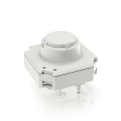 RAFI White Momentary Tactile Switch, 1 NO 250mA 15mm PCB