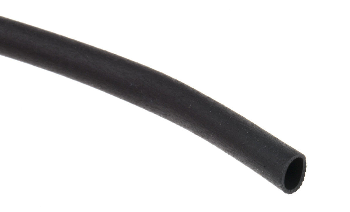TE Connectivity Heat Shrink Tubing, Black 3.2mm Sleeve Dia. x 10m Length 2:1 Ratio, DR-25 Series