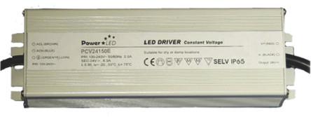 PowerLED LED Driver, 24V Output, 150W Output, 6.3A Output, Constant Voltage