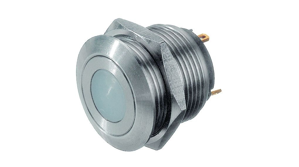 APEM AV Series Illuminated Push Button, Momentary (NO), Panel Mount, 19.2mm Cutout, SPST, Red LED, 250V ac