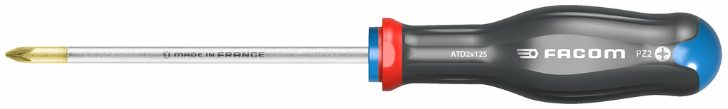 Facom Pozidriv  Screwdriver, PZ2 Tip, 125 mm Blade