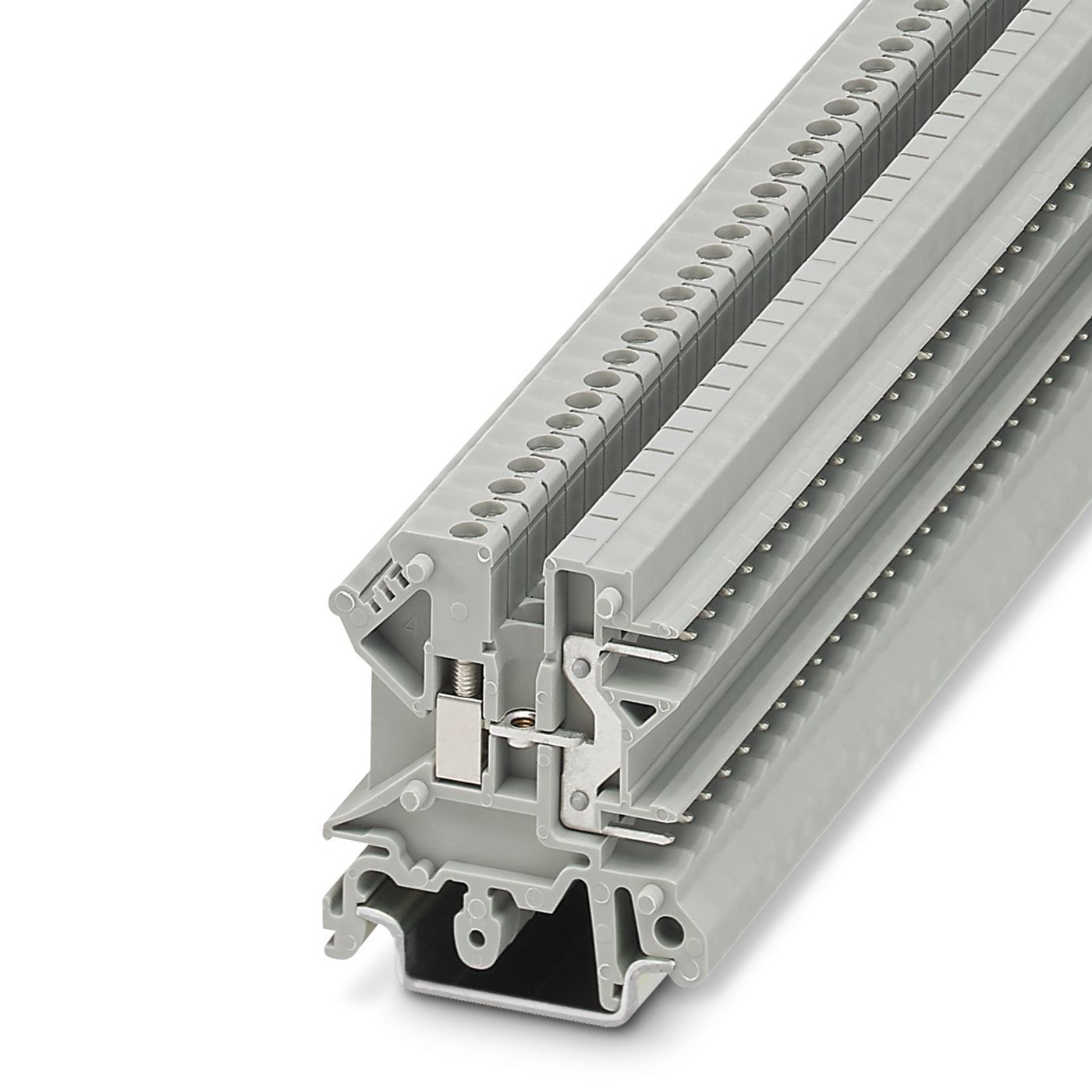 Phoenix Contact 3002034 UK 3-MSTB-5.08 Series Grey, Double-Level, Screw Termination, Fused