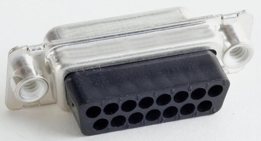 CONEC 37 Way Through Hole D-sub Connector Plug, with Mounting Hole