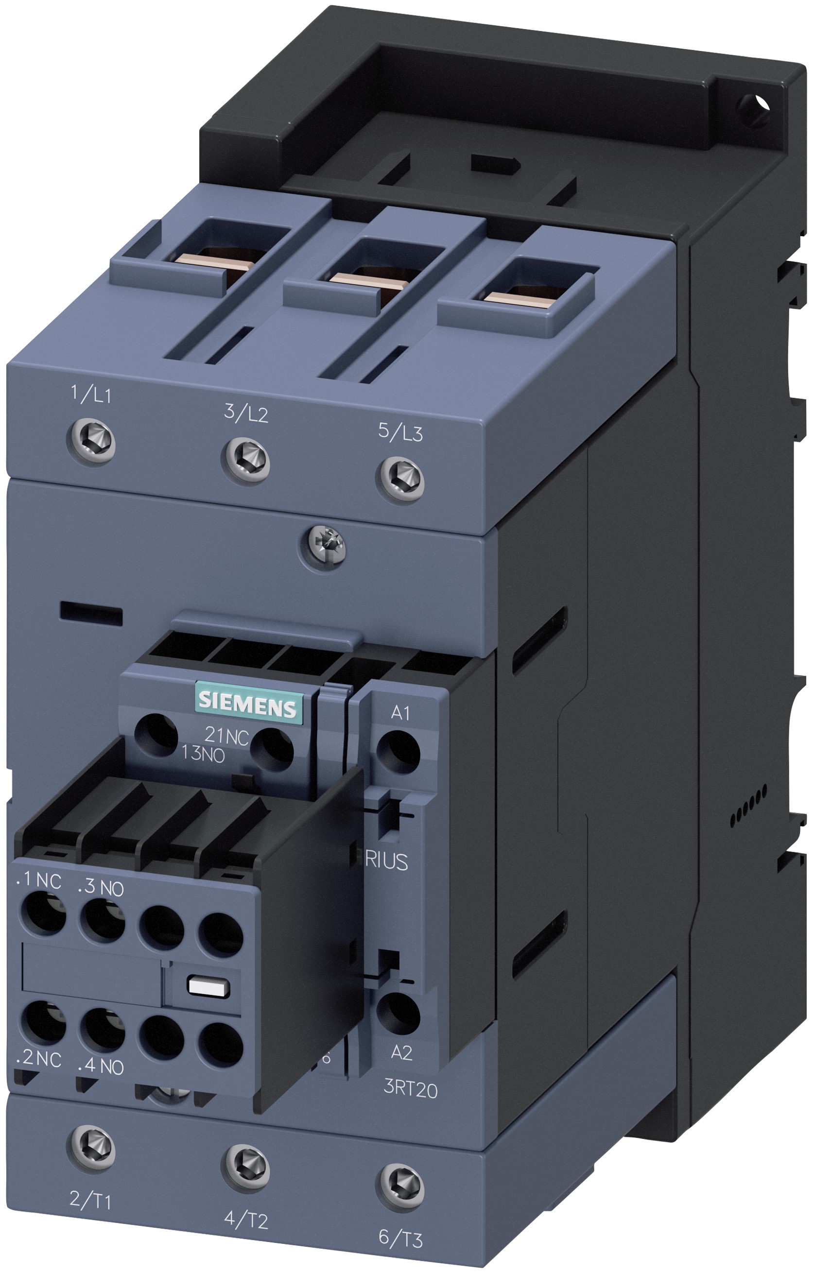 Siemens SIRIUS 3RT Size S3, 3RT2 Contactor, 230 V ac Coil, 3-Pole, 95 A, 45 kW, 2NO + 2NC