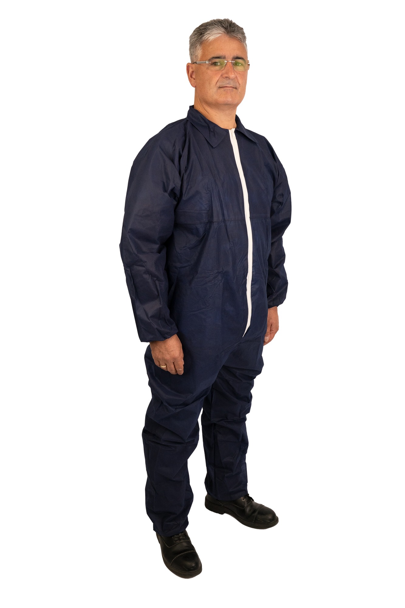 Medicom Navy Blue Disposable Coverall, XXL