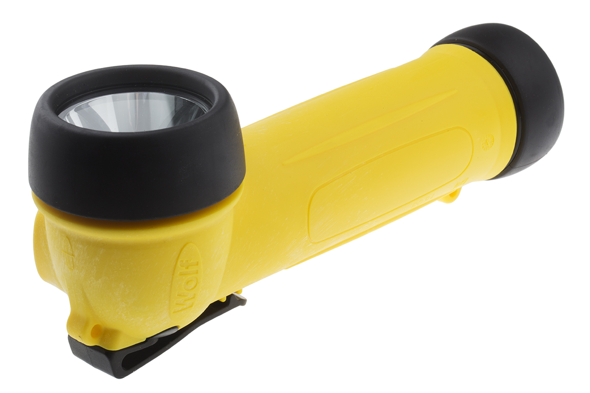 Wolf Safety ATEX, IECEx Xenon Torch Yellow 11.4 lm, 195 mm