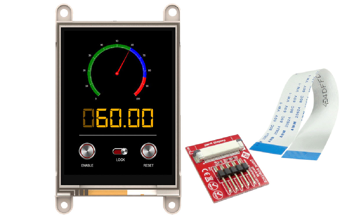 4D Systems gen4-uLCD-32DT TFT LCD Colour Display / Touch Screen, 3.2in, 240 x 320pixels
