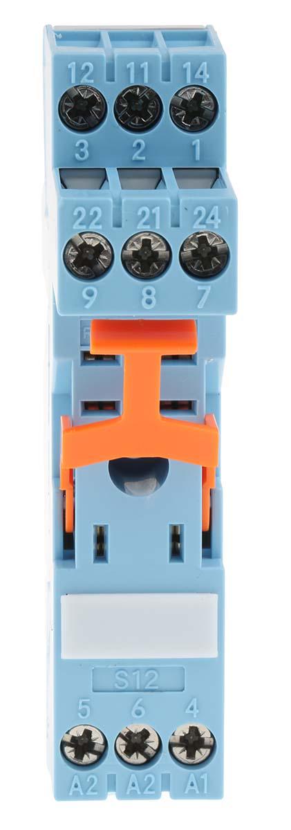 Releco MRC 8 Pin 250V ac DIN Rail Relay Socket, for use with IRC Series