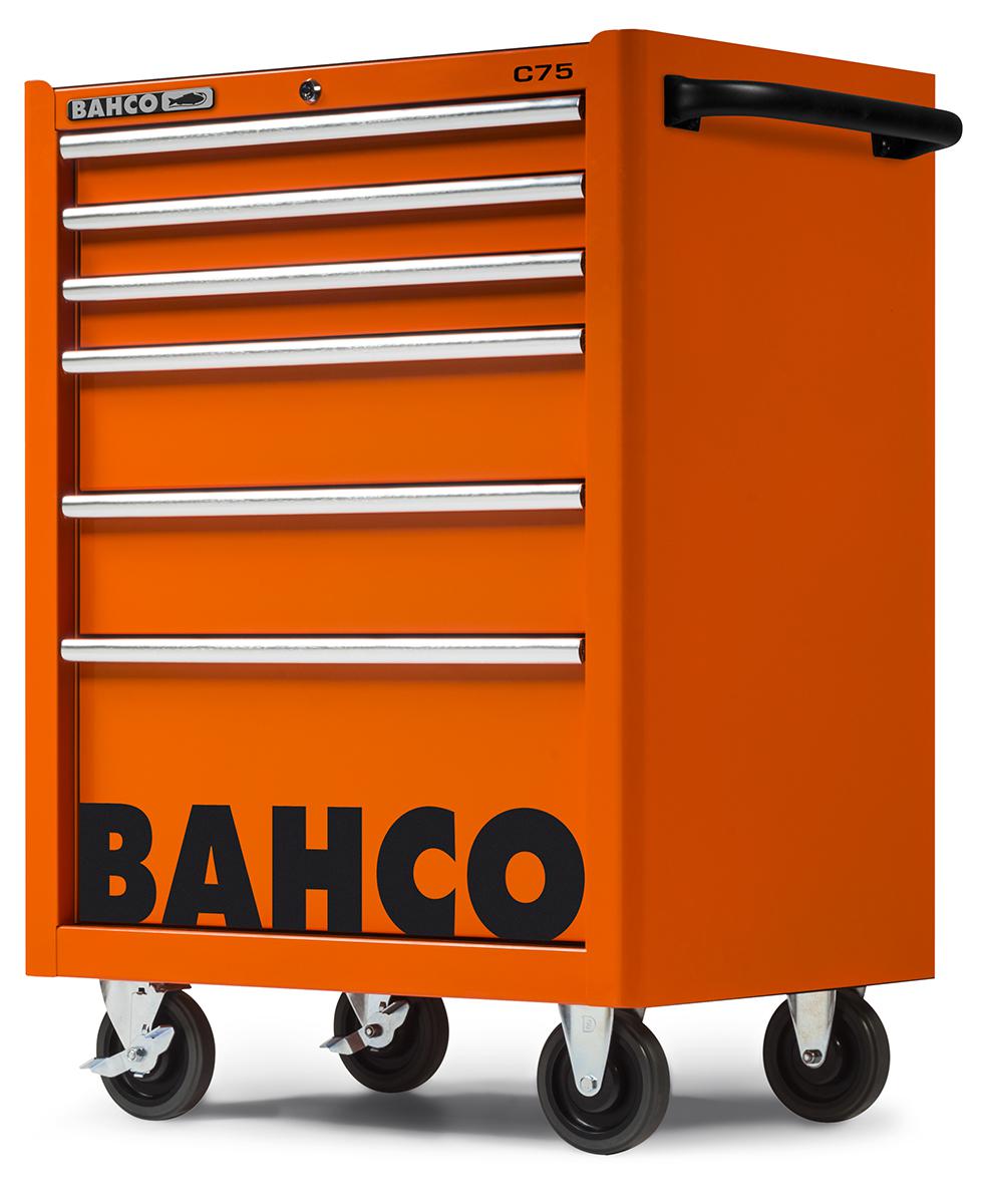 Bahco 6 Drawer Solid Steel Wheeled Tool Trolley