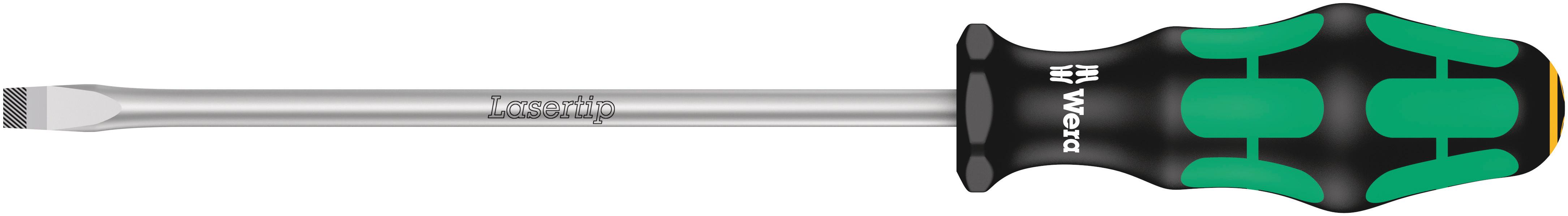 Wera Slotted  Screwdriver, 8 mm Tip, 175 mm Blade, 287 mm Overall