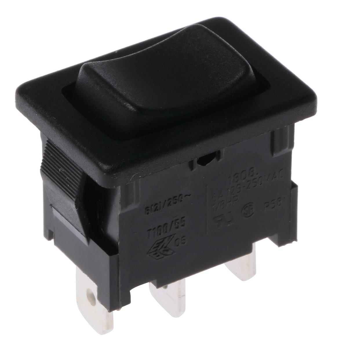 Marquardt SPDT, (On)-Off-(On) Rocker Switch Panel Mount