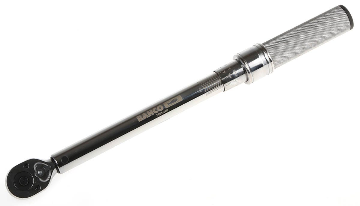 Bahco Click Torque Wrench, 20 → 100Nm, 3/8 in Drive, Square Drive - RS Calibrated