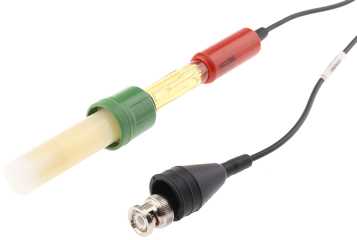 Hanna Instruments HI1286A PEI pH Analysis Electrode, 0 to 13 pH, BNC Interface