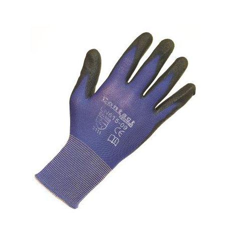Liscombe Contact Touch Blue Nylon Nylon Work Gloves, Size 10, Polyurethane Coating