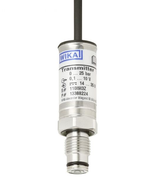 WIKA M-11 Series Pressure Sensor, 0bar Min, 250bar Max, 2 Wire, 4 → 20 mA Output, Gauge Reading
