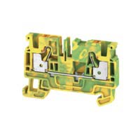 Weidmuller 2051360000 A Series Green/Yellow, 4mm², Single-Level, Push In Termination