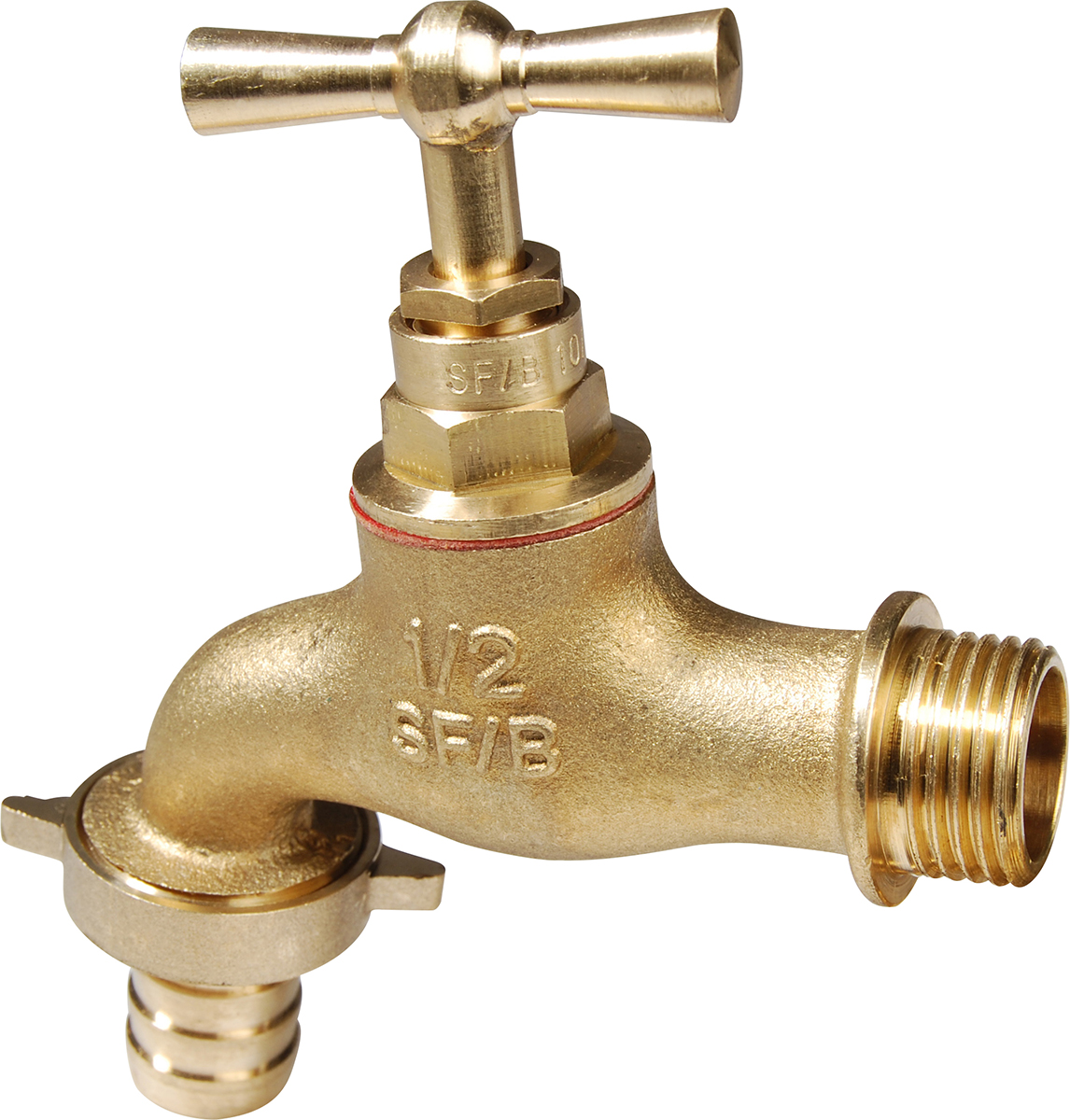 Sferaco Brass Lever Gardening Tap, 1/2in