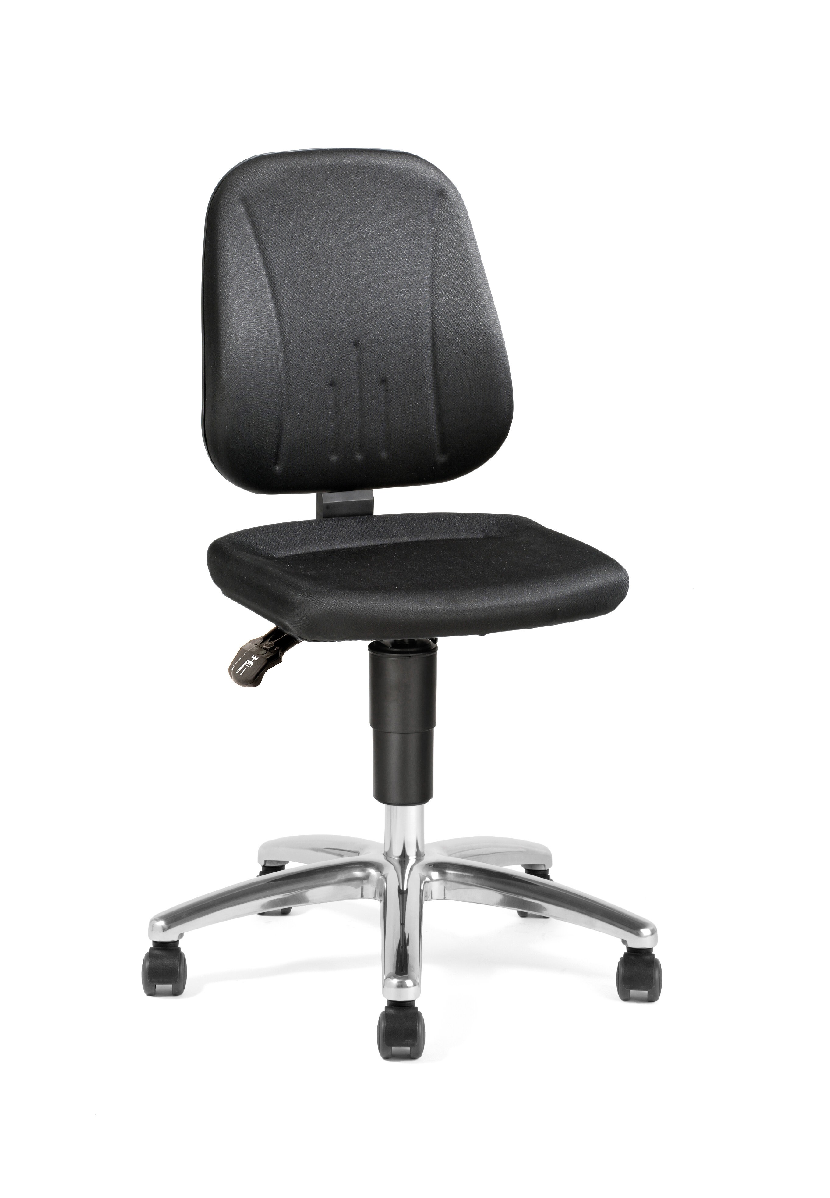 Treston Black Fabric Desk Chair, 120kg Weight Capacity