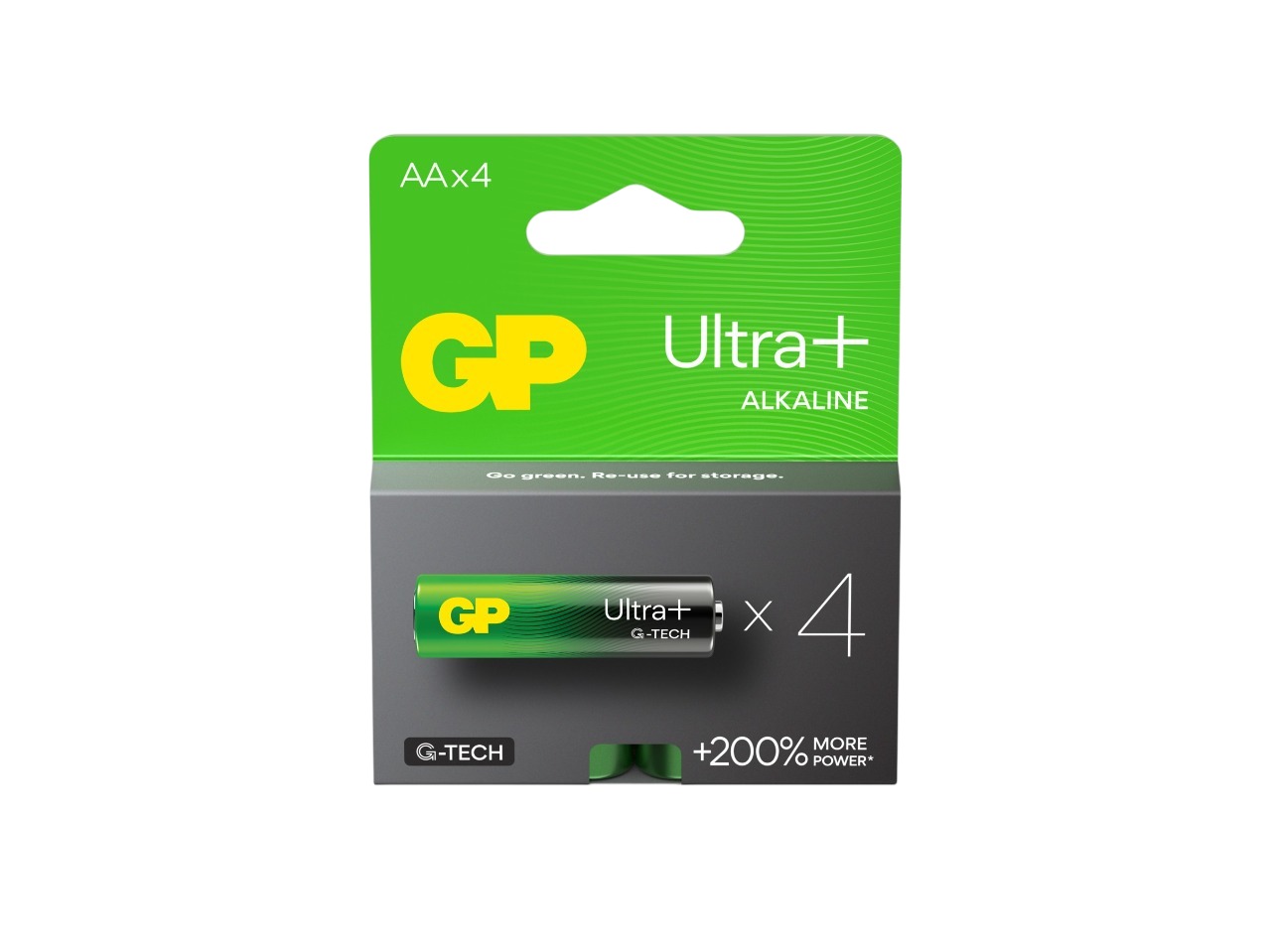 Gp Batteries GP Batteries Ultra Plus Alkaline Manganese Dioxide AA Battery 1.5V